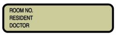 Chart ID Labels - Roll - Resident L-3508NH