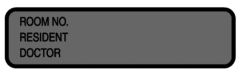 Chart ID Labels - Roll - Resident L-3515NH