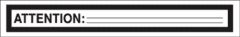 Chart Label  Attention: ____