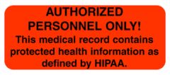 Chart Label  Authorized Personnel Only!