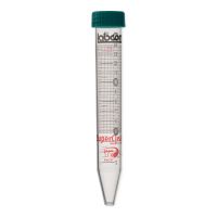 15 mL SuperClear Centrifuge Tube with Flat Cap, Sterile, 50/Bag