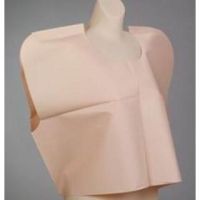 Exam Cape, Tissue / Poly / Tissue, Peach, 30" x 21"