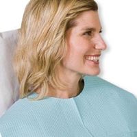 Blue 3-Ply Poly Contoured Bib, 17" x 18"