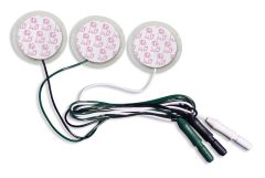 Cloth ECG Electrode, Radiolucent Wires, 1" Round, Puppy Dog