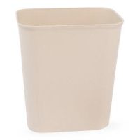 Fire Resistant Waste Basket, 14 qt., Sand