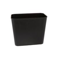Fire Resistant Waste Basket, 27 qt., Black