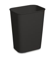 Fire Resistant Waste Basket, 40 qt., Black