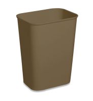 Fire Resistant Waste Basket, 40 qt., Brown
