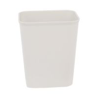 Fire-Resistant Wastebasket, 8.5" x 6.375" x 10.75", 8 qt., Gray