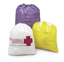 Patient Belonging Bag with Drawstring, Clear