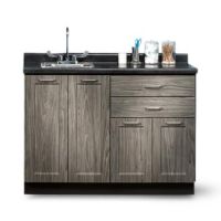 Fashion Finish Base Cabinet with 4 Doors, 2 Drawers, and 2 Shelves, 48" W x 18" D x 35" H