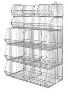 20" x 36" x 54" Wire Stacking Basket Unit