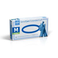 SensiCare Exam Glove, Nitrile, Extended Cuff, Size M