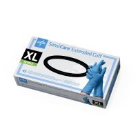 SensiCare Exam Glove, Nitrile, Extended Cuff, Size XL