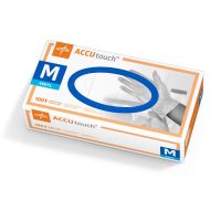 Accutouch Synthetic Powder-Free Clear Vinyl Exam Gloves, Size M