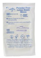 Sterile Powder-Free Latex Exam Gloves, Singles, Size S
