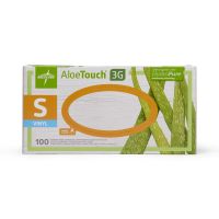 AloeTouch 3G Synthetic Stretch Exam Gloves, Vinyl, Powder Free, Size S
