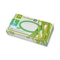 AloeTouch 3G Synthetic Stretch Exam Gloves, Vinyl, Powder Free, Size L