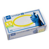 SensiCare Ice Powder-Free Nitrile Exam Gloves, Size XS