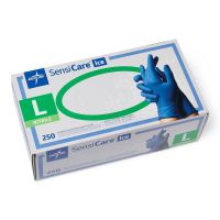 SensiCare Ice Powder-Free Nitrile Exam Gloves, Size L MDS2503H