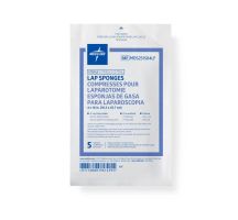 X-Ray Detectable Sterile Lap Sponge, 4" x 18", 5/Pack, 40 Packs / Case