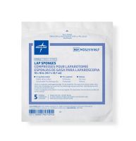 X-Ray Detectable Sterile Lap Sponge, 18" x 18", Deluxe, 5/Pack