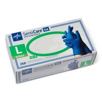 SensiCare Ice Powder-Free Nitrile Exam Gloves with SmartGuard Film, Size L