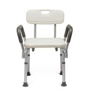 Knockdown Bath Bench with Arms and Back