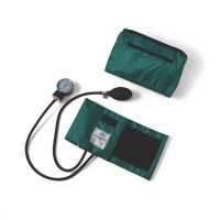 Handheld Aneroid Sphygmomanometer with Nylon Case, Hunter Green