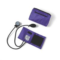 Handheld Aneroid Sphygmomanometer with Nylon Case, Purple