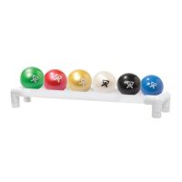 6-Ball Rack, 1-Tier, 31" L x 6" W x 5.25" H