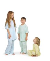 Comfort Knit Pediatric Gown with Regular Sleeves, Blue, Size L