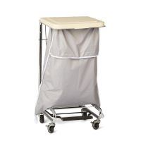 Blockade Hamper Bag with Flip Top and Elastic Closure, Gray, 18"