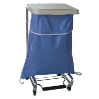 Blockade Hamper Bag with Flip Top and Elastic Closure, Blue, 25"