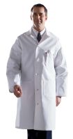 Men s Premium Full Length Cotton Lab Coats MDT17WHT44