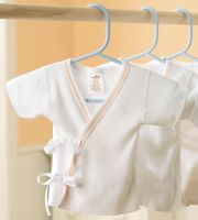 Baby Short Sleeve Shirt, Tie-Side, 3 Month