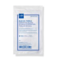 Sterile Disposable Deluxe OR Towel,Blue,17'' x 27'',2/Pack MDT2168202H