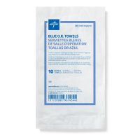 Sterile Disposable Deluxe OR Towel,Blue,17'' x 27'',10/Pack MDT2168210H