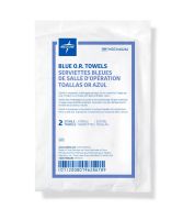 Sterile Disposable OR Towel,Blue,17'' x 27'',2/Pack