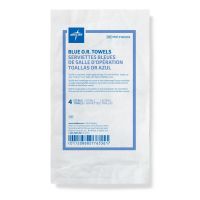 Sterile Disposable Heavy OR Towel,Blue,17'' x 27'',4/Pack MDT2168304H