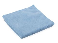 Microfiber Cleaning Cloth, 16" x 16", Medium-Weight, Blue