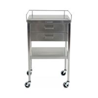 Utility Table, Two Drawer with Rail