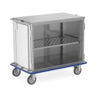 Solid-Door Closed Case Cart, 40.25" x 24.25"x 30.25"