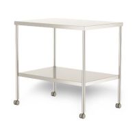Stainless Steel Instrument Table with Shelf, 36" x 24" x 34"