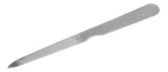Stainless steel triple cut nail file
