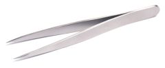 Stainless steel tweezers slant tip - 3.5" (8.9 cm)