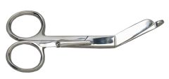 Clip-on bandage scissors stainless steel, 5.5" (14 cm)