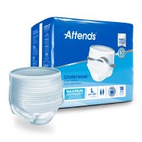 Absorbent Underwear Attends® Care Pull On with Tear Away Seams Adult Large Unisex Disposable Heavy Absorbency, CS/100