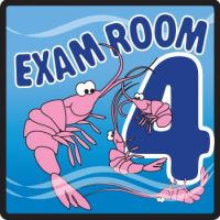 Door Sign Room Sign Clinton™ Exam Room 4