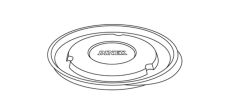 Bowl Lid Dinex® Plastic Translucent Single Use